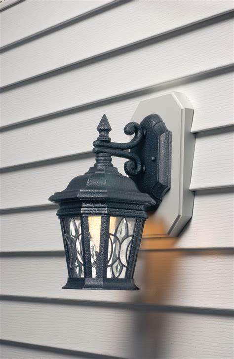 exterior light with siding box over electrical box|siding mounted exterior light box.